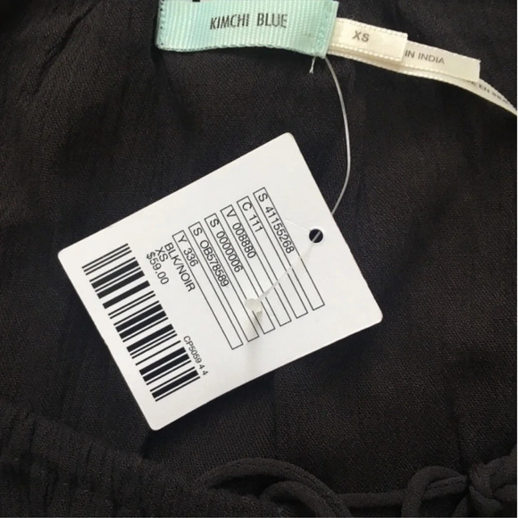 New urban outfitters Kimchi Blue Linda tassel Tie Front Off the shoulder top - Picture 7 of 8